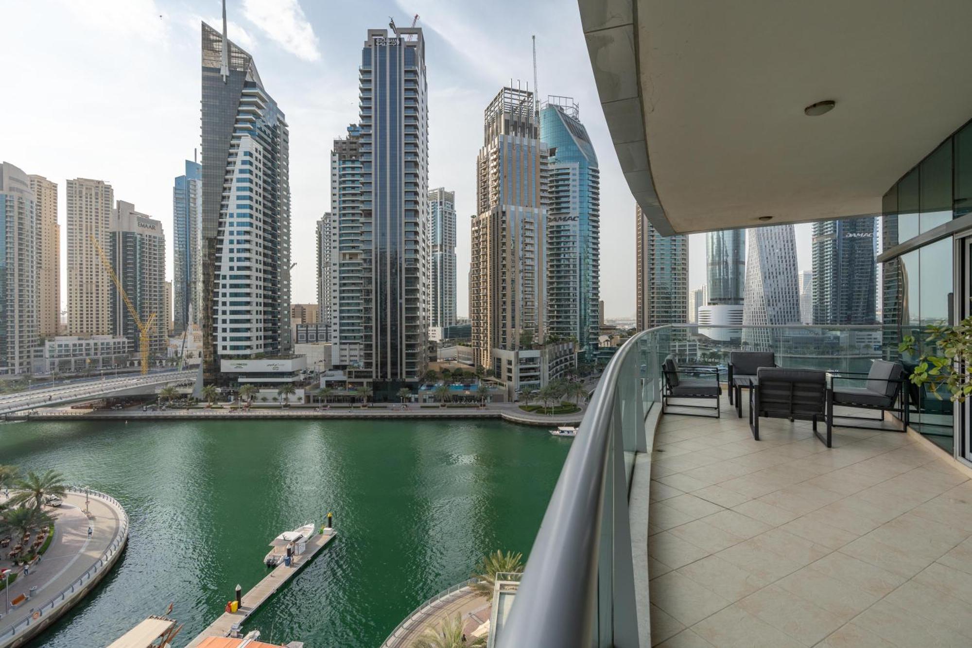 דובאי Vacay Lettings - Full Marina View 3 Bedroom Plus Maid Room מראה חיצוני תמונה
