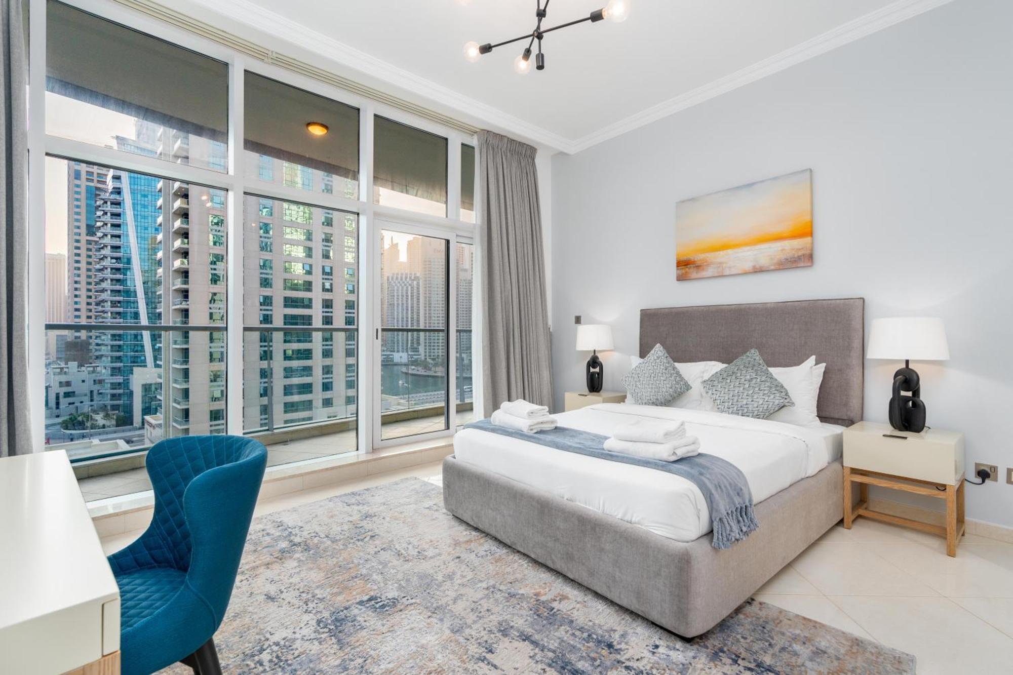 דובאי Vacay Lettings - Full Marina View 3 Bedroom Plus Maid Room מראה חיצוני תמונה