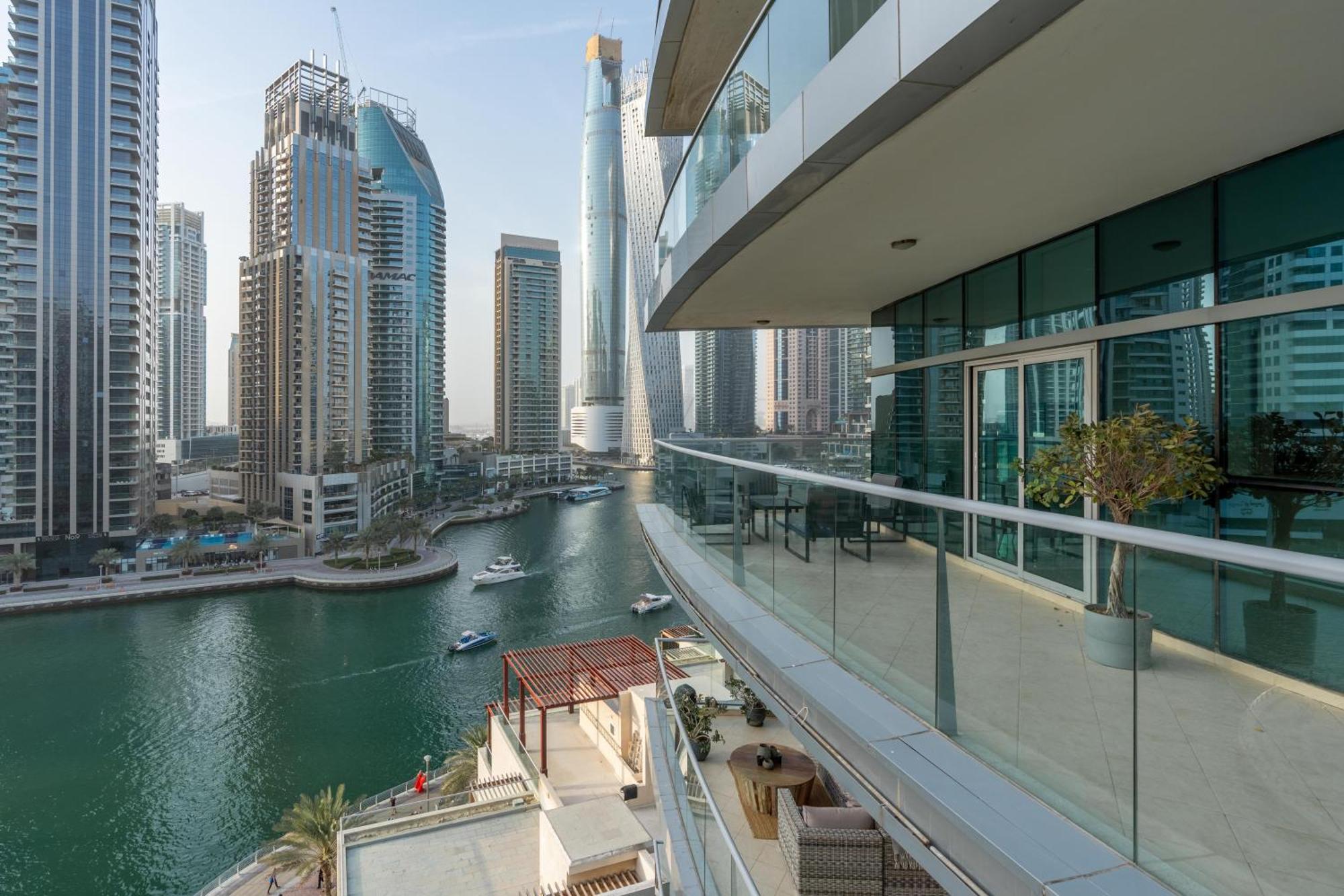 דובאי Vacay Lettings - Full Marina View 3 Bedroom Plus Maid Room מראה חיצוני תמונה
