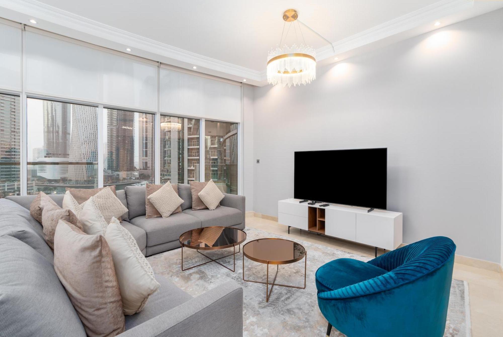 דובאי Vacay Lettings - Full Marina View 3 Bedroom Plus Maid Room מראה חיצוני תמונה