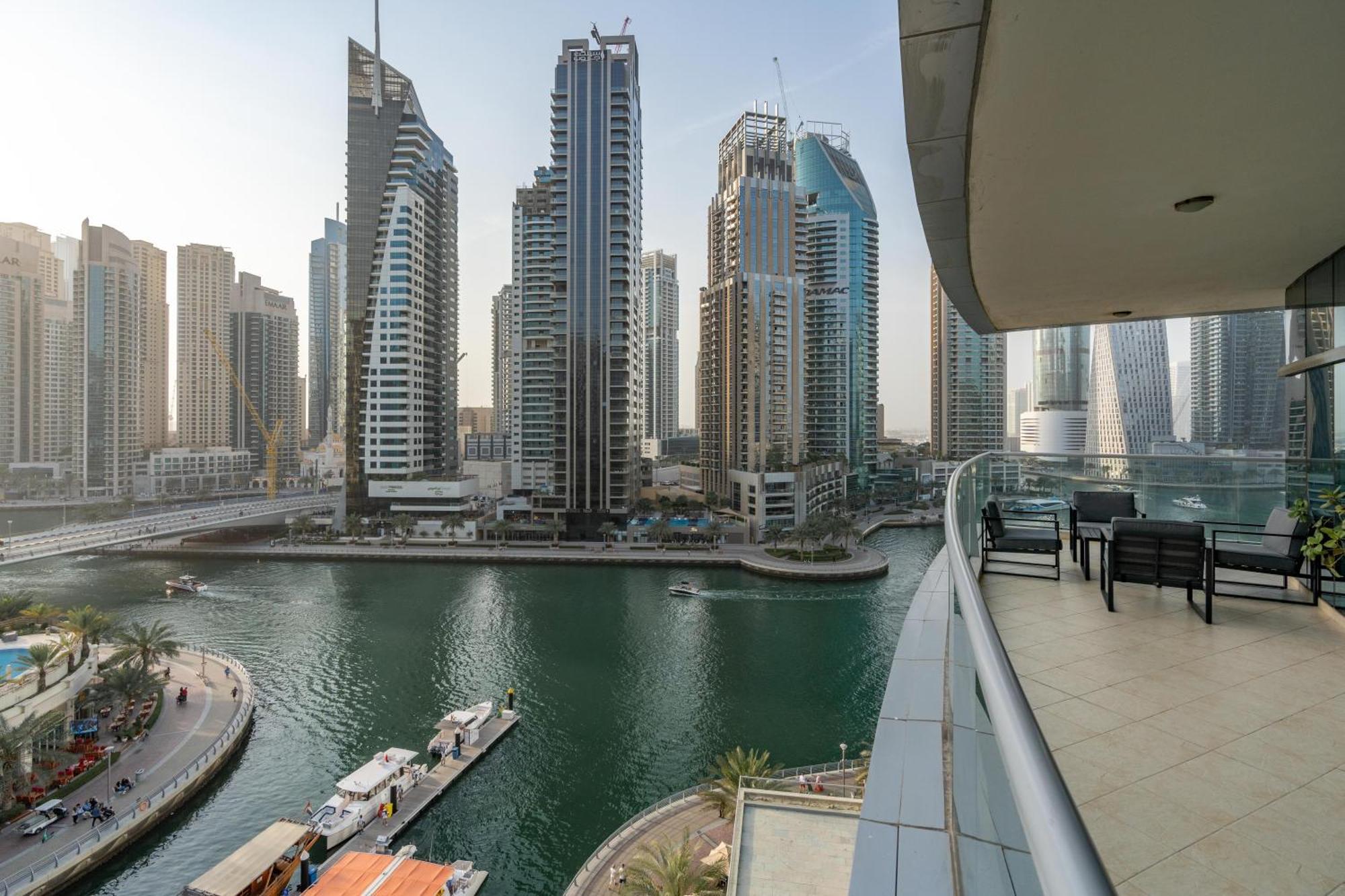 דובאי Vacay Lettings - Full Marina View 3 Bedroom Plus Maid Room מראה חיצוני תמונה